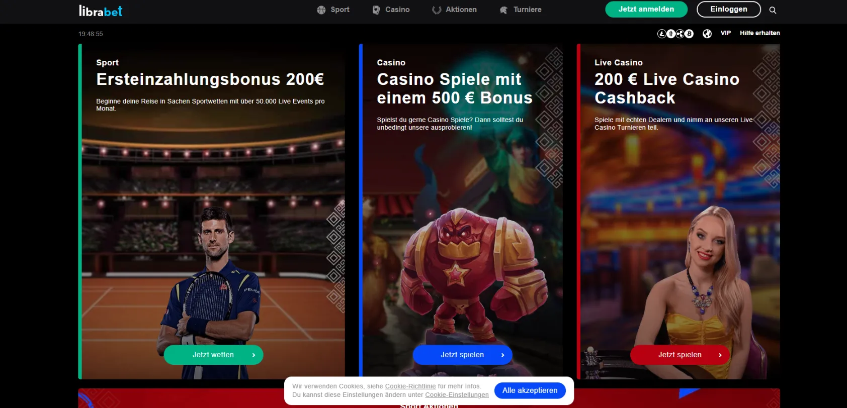 Librabet Casino Screen